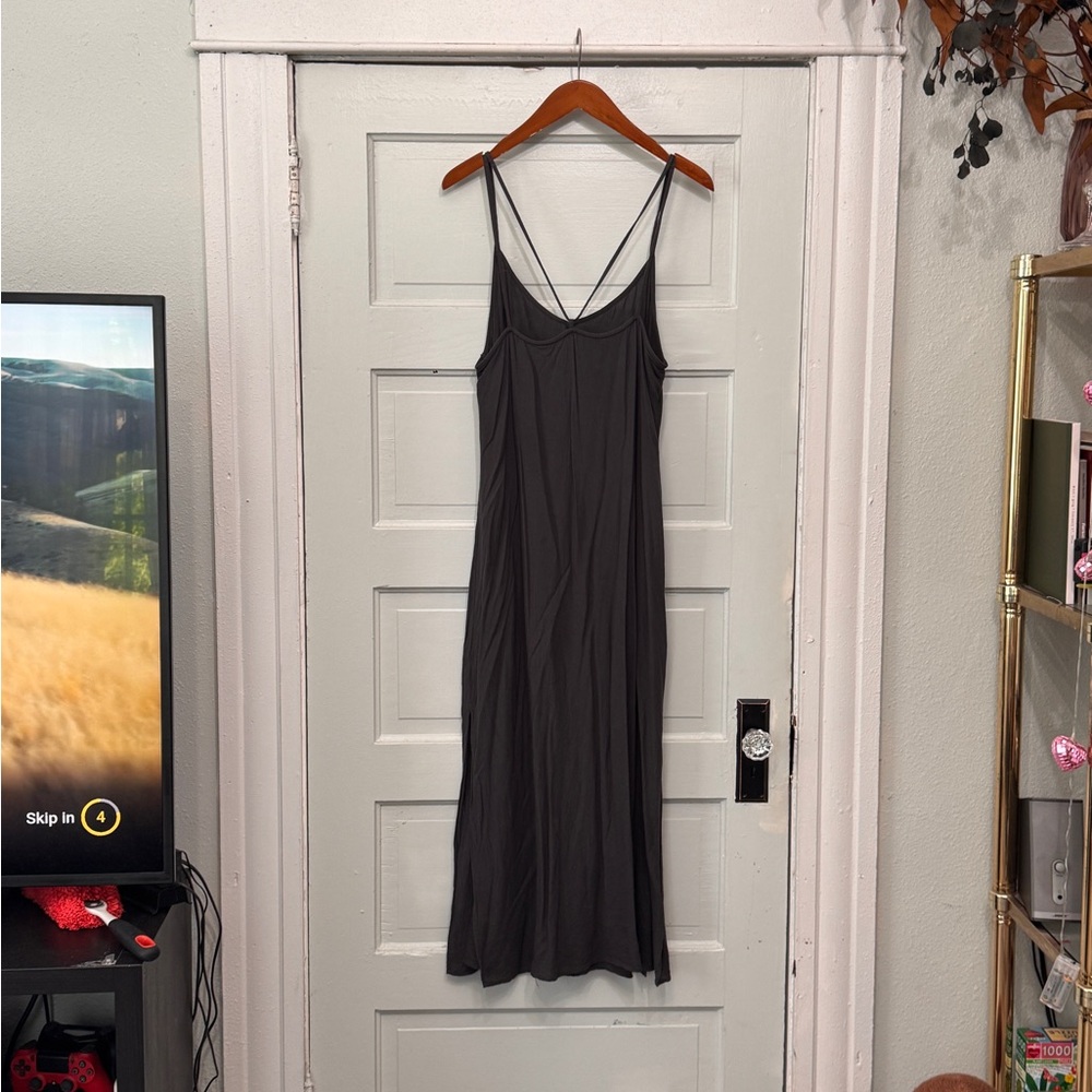 Aerie Charcoal Slip Dress - Picture 2 of 3